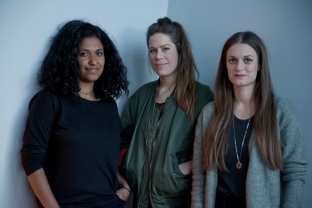 Shaon Chakraborty, regissör, Anna Persson, regissör, Anna Weitz, producent. Fotocredit: RåFILM.